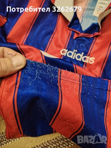 Adidas Bayern Munich 1995 matthaus ретро оригинална размер М, снимка 6 - Тениски - 54995952