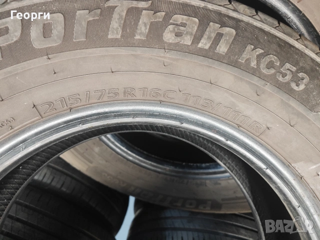 4бр.летни гуми 215/75/16C Kumho, снимка 3 - Гуми и джанти - 54713606