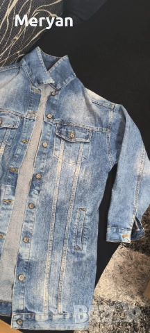 Дънково яке удължен моо, снимка 2 - Якета - 54255460