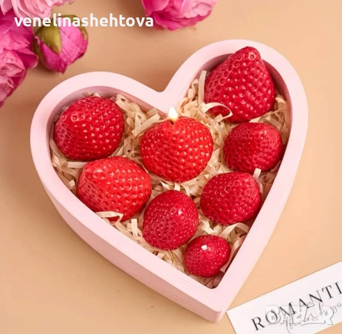 3D 3 броя ягоди различни размери силиконов молд свещи гипс сапун смола фондан декорация торта , снимка 3 - Форми - 54180812