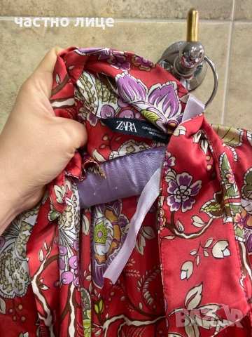 Zara риза сатенена oversize , снимка 4 - Ризи - 54169473