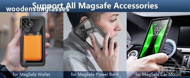 Водоустойчив калъф за Samsung Galaxy S25 Plus съвместим с MagSafe, снимка 9 - Калъфи, кейсове - 55174591