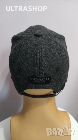 Оригинална COACH Fragrance Wool cap Вълнена шапка с козирка в отлично състояние, снимка 8 - Шапки - 54595098