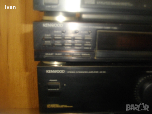 KENWOOD КОМПОНЕНТНА СИСТЕМА CD ПЛЕЙЪР УСИЛВАТЕЛ ДВОЕН КАСЕТЕН ДЕК РЕСИЙВЪР ТУНЕР С КАБЕЛИТЕ КАТО НОВ, снимка 9 - Аудиосистеми - 54315325