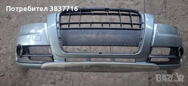 Audi A6 Allroad C6 4F 4FH 4F0807061 предна броня LY7E Condor Gray (Кондорово сиво), снимка 3 - Части - 54340158