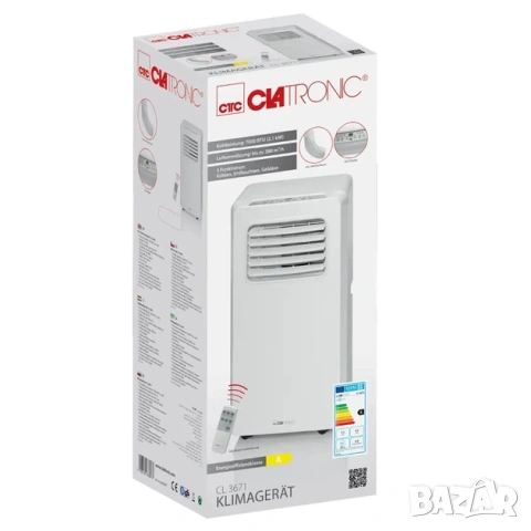 Мобилен климатик Clatronic CL 3671 бял, снимка 2 - Климатици - 54948957