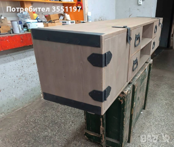 Производство на ТВ шкаф или мебели от масив в цвят по желание на клиента, снимка 3 - Шкафове - 54070512