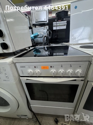 готварска печка с керамични котлони Siemens , снимка 4 - Печки, фурни - 55180154