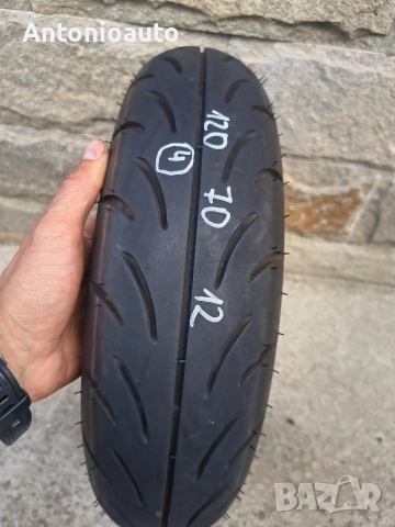 120 70 12 bridgestone battlax scf гуми скутер гума предна