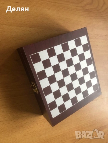Подаръчна кутия с шах и табла, снимка 3 - Шах и табла - 53951268