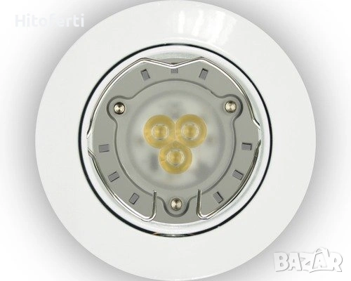  Комплект от 3 броя Light Topps – GU10 LED вградени прожектори, 104 LM