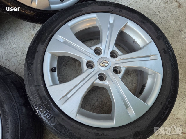 17" Оригинални джанти за Рено Меган Сценик 3 Renault Megane Scenic 3 5x114.3, снимка 5 - Гуми и джанти - 55258407