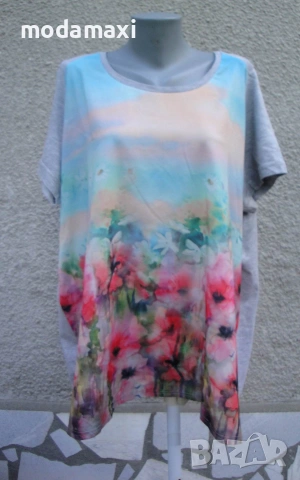 4XL  Туника  Ms Mode с макове  
