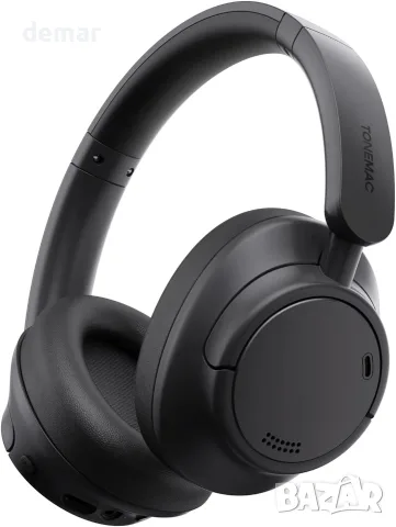 TONEMAC H7 Безжични Bluetooth слушалки с активно шумопотискане, ANC Hi-Fi аудио, 40 мм