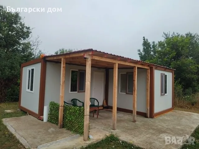 Продава се готова за живеене поставяема къща с пълно обзавеждане само за 18 000 € в гр. Добрич!