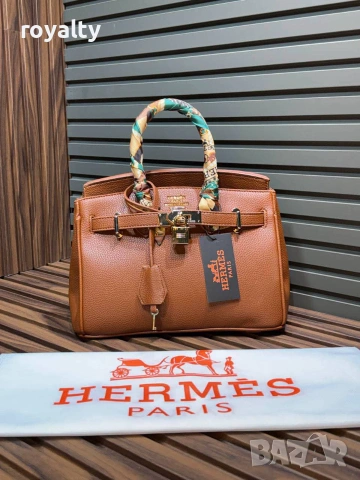 Hermes Нова Дамска Кожена Чанта Ерме Различни Цветове , снимка 6 - Чанти - 55288839