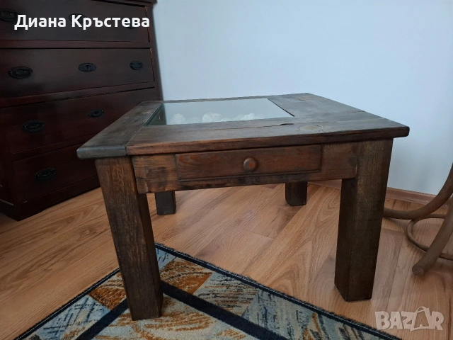 Масичка за кафе ръчна изработка рустикален стил