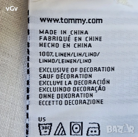 Мъжка ленена риза Tommy Hilfiger Linen - XL/XXL, снимка 6 - Ризи - 55081053