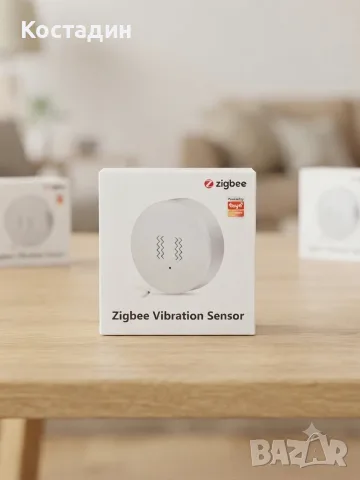 Безжичен Zigbee сензор за вибрация (Tuya Smart)