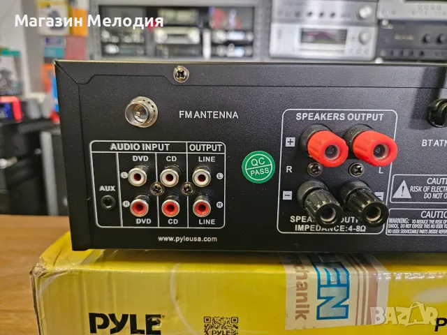 Ресивър Pyle PDA69BUEU – Система с Bluetooth, USB и FM, снимка 9 - Ресийвъри, усилватели, смесителни пултове - 55428870