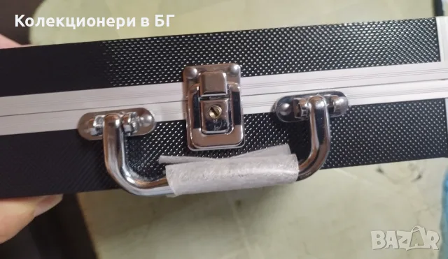 ЧЕРЕН АЛУМИНИЕВ КУФАР L6 /Leuchtturm/ ЗА 144 МОНЕТИ /виж описанието/, снимка 2 - Нумизматика и бонистика - 55341831