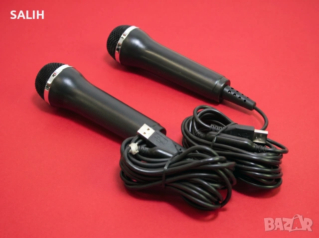 Logitech E-UR20 RockBand USB Микрофон за PC, PlayStation, Xbox, Wii, Mac, Пеене, Караоке, снимка 2 - Микрофони - 55242338