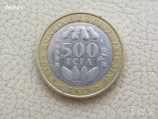 Западни Африкански Щати, 500 сефа франка, 2010, 707D, снимка 2 - Нумизматика и бонистика - 55663839