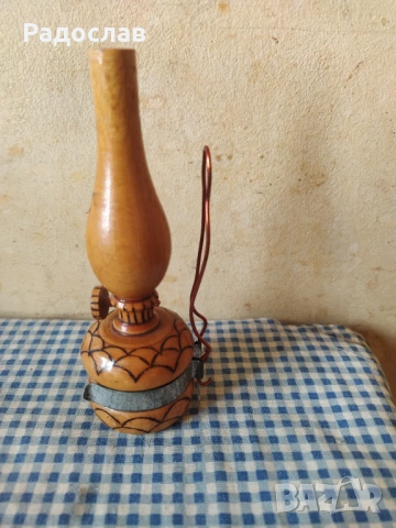 Български стар сувенир Лампа, снимка 3 - Български сувенири - 54303217