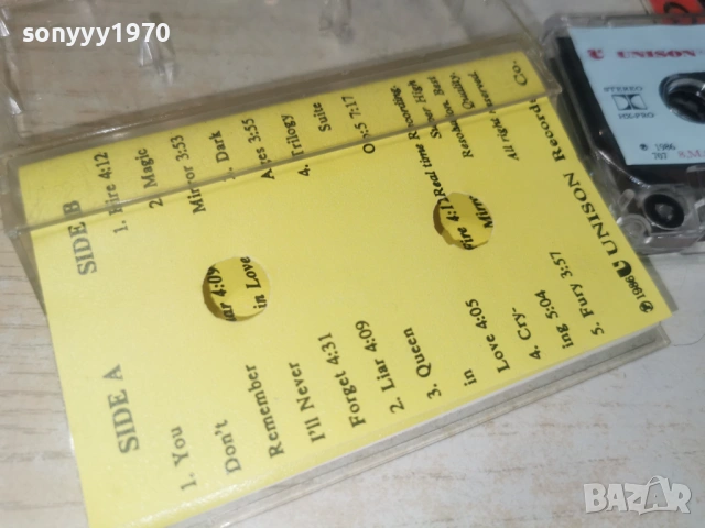 YNGWIE MALMSTTEN 1986 UNISON TAPE 1106261825H2E7R, снимка 6 - Аудио касети - 54870795