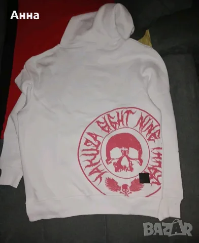 бял суитчър худи суетшърт hoodie Yakuza, снимка 4 - Суичъри - 55413074