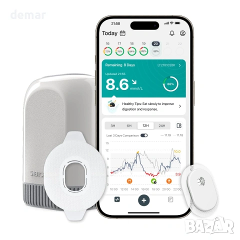 SIBIONICS GS3 система за мониторинг на глюкоза (CGM) + Sensor-Applicator Combo
