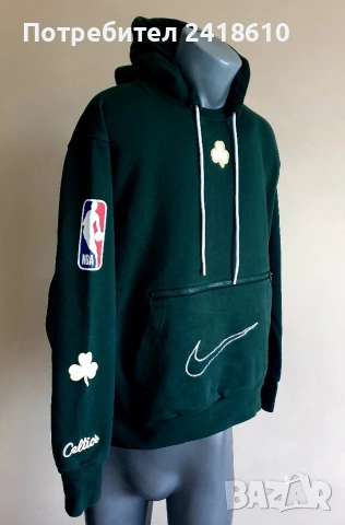 Nike NBA Boston Celtics Hoodie Mens Size / L  ОРИГИНАЛ! Мъжки Суичър !, снимка 5 - Суичъри - 54621922