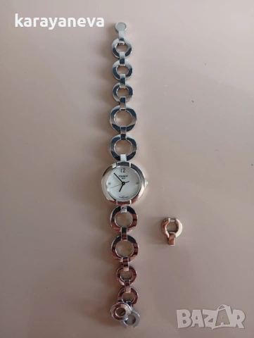 Дамски часовник с диаманти-TISSOT Pinky T084.210.11.116.01, снимка 3 - Дамски - 54932518