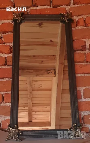 Винтидж дървено огледало 