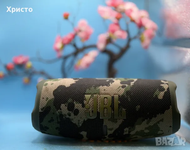 Преносима тонколона JBL Charge 5, Bluetooth, Pro Sound, IP67, PartyBoost, Powerbank, Камуфлаж
