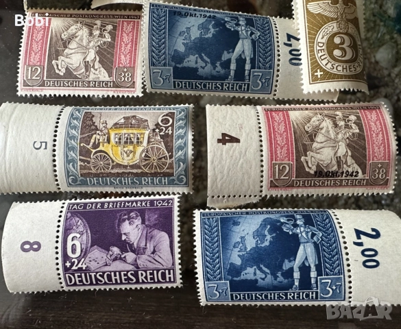 Немски лот пощенски марки Deutsches Reich, снимка 4 - Филателия - 55528296