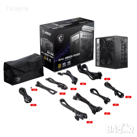 захранващ блок MSI MPG A1000G PCIE5 с мощност 1000W