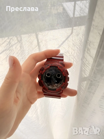 Лимитиран Часовник Casio G-Shock GA-100CM-4AER от колекция G-Shock, снимка 3 - Мъжки - 55673230