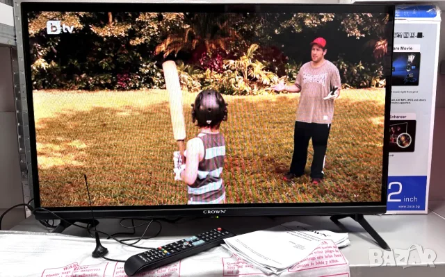КАТО НОВ! Телевизор Crown 32FB22, LCD, 32 inch, 81 см, 1366×768 HD Ready, Черен, снимка 2 - Телевизори - 55517159