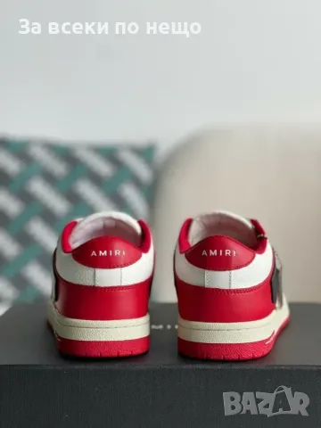 Amiri Skel Top Low Sneakers "Red/White/Black" Унисекс👟Мъжки Маратонки👟Дамски Маратонки Код ch9, снимка 3 - Маратонки - 55412486