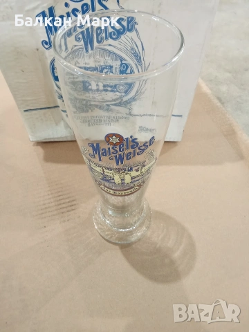 Комплект немски чаши за бира Maisel's Weisse (6 бр. х 0.5L), снимка 3 - Чаши - 55118815