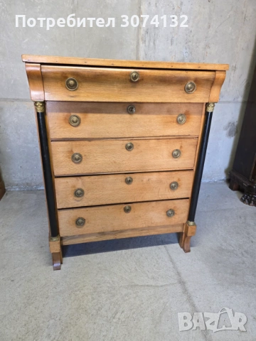 Голям скрин с обков от месинг , снимка 3 - Секции и витрини - 54306059