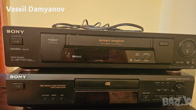 SONY SLV-SE700 VIDEO и SONY CDP-XE220 CD PLAYER