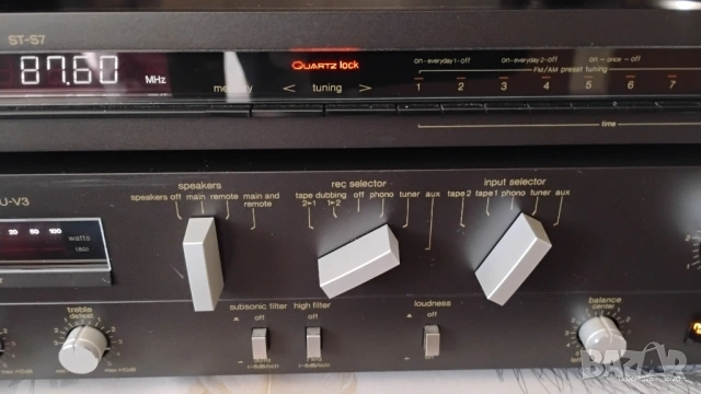 Technics SU-V3 ,Technics ST-S7 - комплект усилвател и тунер, снимка 6 - Ресийвъри, усилватели, смесителни пултове - 54894808