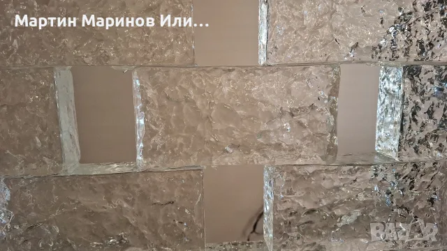 Декоративни стъклени тухлички.Преградна стена, снимка 4 - Облицовки - 55564843