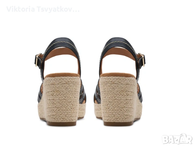 Ортопедични кожени сандали Clarks Sabina Sling (естествена кожа и велур), размер 38, снимка 4 - Сандали - 55278460