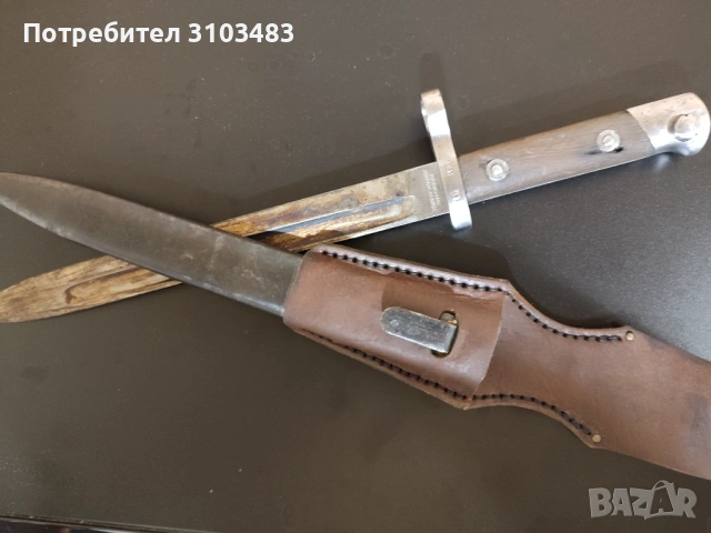 Bayonet ERNST BUSCH-SOLINGEN M1895 WW1, снимка 8 - Антикварни и старинни предмети - 54702562