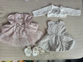 Две официални роклички за 6 м и нови буйки H&M, снимка 1