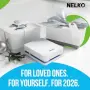 Нов Портативен цветен принтер за снимки стикери Nelko PP01 iOS Android самозалепваща хартия 60 листа, снимка 4