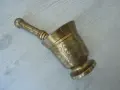 № 8712 Старо малко бронзово хаванче с чукче  , снимка 1